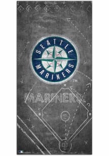 Seattle Mariners Chalk Playbook Sign - Navy Blue