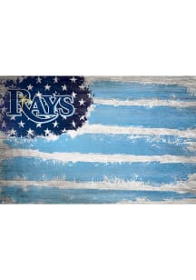 Tampa Bay Rays Flag 17x26 Sign - Navy Blue