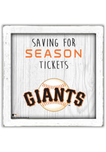 San Francisco Giants Saving for Tickets Box Sign - Orange