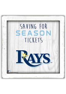 Tampa Bay Rays Saving for Tickets Box Sign - Navy Blue