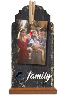 Miami Marlins Family Clothespin Sign - Blue