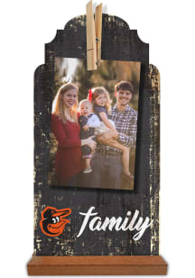 Baltimore Orioles Family Clothespin Sign - Orange