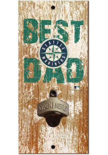 Seattle Mariners Best Dad Bottle Opener Sign - Navy Blue