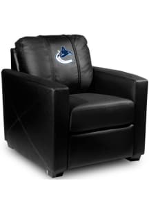 Vancouver Canucks Faux Leather Club Desk Chair - Black