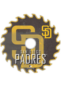 San Diego Padres Rust Circular Saw Sign - Brown