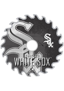 Chicago White Sox Rust Circular Saw Sign - Black