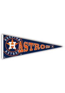 Houston Astros Wood Pennant Sign - Navy Blue
