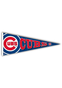 Chicago Cubs Wood Pennant Sign - Blue