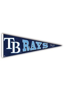 Tampa Bay Rays Wood Pennant Sign - Blue
