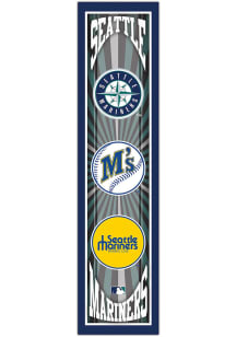 Seattle Mariners Throwback Sign - Navy Blue