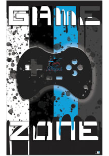 Miami Marlins Grunge Game Zone Sign - Blue