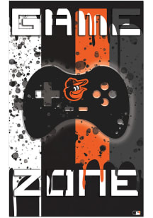 Baltimore Orioles Grunge Game Zone Sign - Orange