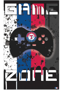 Texas Rangers Grunge Game Zone Sign - Blue