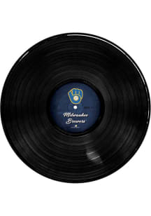 Milwaukee Brewers 12 Inch Vinyl Circle Sign - Navy Blue