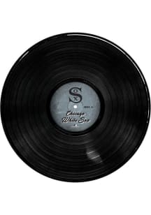 Chicago White Sox 12 Inch Vinyl Circle Sign - Black
