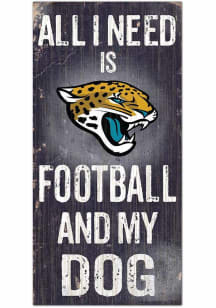 Jacksonville Jaguars Football and My Dog Sign - Teal