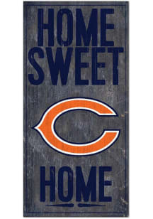 Chicago Bears Home Sweet Home Sign - Navy Blue