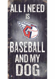 Cleveland Guardians Baseball and My Dog Sign - Red