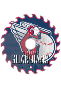 Cleveland Guardians Rust Circular Saw Sign - Red