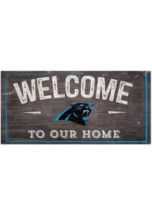 Carolina Panthers Welcome Sign - Blue