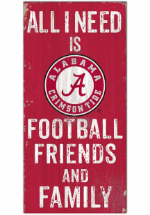Alabama Crimson Tide Football Friends and Family Sign - Red