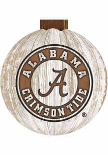 Alabama Crimson Tide Halloween Pumpkin Sign - Red