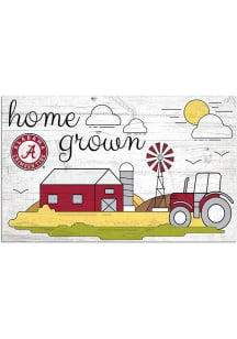 Alabama Crimson Tide Home Grown Sign - Red