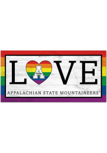 Appalachian State Mountaineers LGBTQ Love Sign - Black