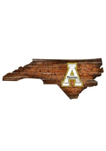 Appalachian State Mountaineers Mini Roadmap State Sign - Black