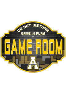 Appalachian State Mountaineers 12 Inch Game Room Tavern Sign - Black