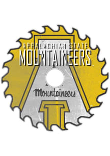 Appalachian State Mountaineers Rust Circular Saw Sign - Black