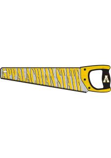 Appalachian State Mountaineers Wood Handsaw Sign - Black