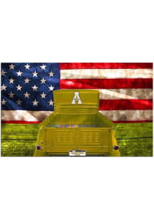 Appalachian State Mountaineers Patriotic Retro Truck Sign - Black