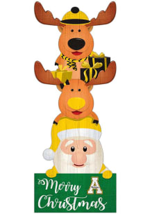 Appalachian State Mountaineers 31 Inch Santa Stack Leaner Sign - Black