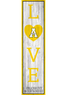 Appalachian State Mountaineers 48 Inch Love Leaner Sign - Black