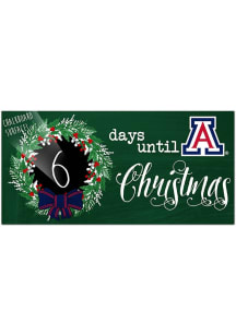 Arizona Wildcats Chalk Christmas Countdown Sign - Blue