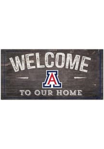 Arizona Wildcats Welcome Distressed Sign - Blue