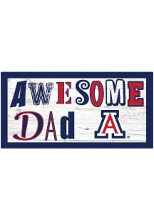 Arizona Wildcats Awesome Dad Sign - Blue
