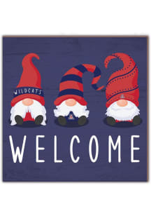 Arizona Wildcats Welcome Gnomes Sign - Blue