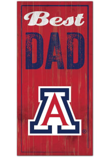 Arizona Wildcats Best Dad Sign - Blue