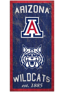 Arizona Wildcats Heritage 6x12 Sign - Blue