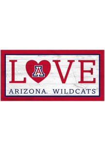 Arizona Wildcats Love 6x12 Sign - Blue