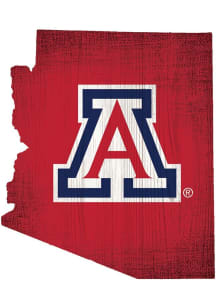 Arizona Wildcats State Cutout Sign - Blue