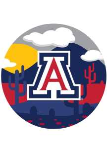 Arizona Wildcats Landscape Circle Sign - Blue