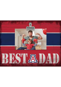Arizona Wildcats Best Dad Striped Clip Picture Frame - Blue