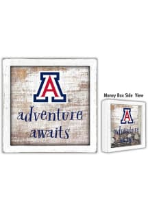 Arizona Wildcats Adventure Awaits Box Sign - Blue
