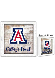 Arizona Wildcats College Fund Box Sign - Blue
