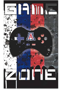 Arizona Wildcats Grunge Game Zone Sign - Blue