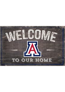 Arizona Wildcats Welcome to our Home Sign - Blue