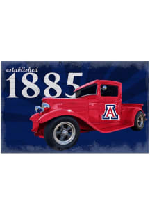Arizona Wildcats Established Truck Sign - Blue